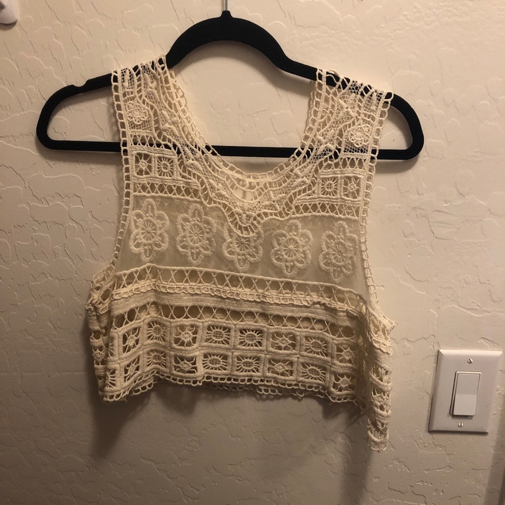 Lace crop top